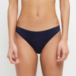 MAILLOT DE BAIN SLIP MIDI MARINE