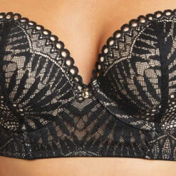 SOUTIEN-GORGE PUSH UP DENTELLE NOIR -sous-vêtement boutique 20023000 Z