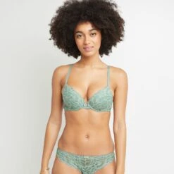 SOUTIEN-GORGE PUSH DENTELLE Vert Clair
