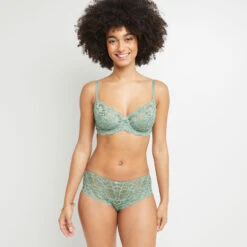 SHORTY DENTELLE RECYCLEE Vert Clair -sous-vêtement boutique 20023700 D