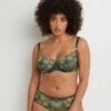 SOUTIEN-GORGE CORBEILLE TULLE VERT FONCE -sous-vêtement boutique 20023900 F