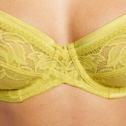 SOUTIEN-GORGE EMBOITANT DENTELLE JAUNE -sous-vêtement boutique 20024500 Z