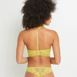 SOUTIEN-GORGE SANS ARMATURES JAUNE -sous-vêtement boutique 20024700 D