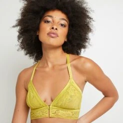 SOUTIEN-GORGE SANS ARMATURES JAUNE -sous-vêtement boutique 20024700 M