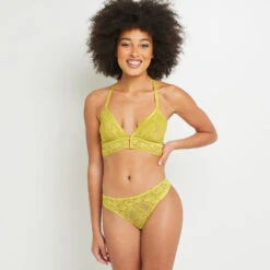 TANGA DENTELLE JAUNE 7 TANGA DENTELLE JAUNE -sous-vêtement boutique 20024800 D