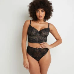 SHORTY STRING TAILLE HAUTE NOIR -sous-vêtement boutique 20025500 D