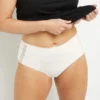 CULOTTE TAILLE HAUTE VISCOSE ECRU