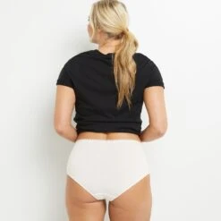 CULOTTE TAILLE HAUTE VISCOSE ECRU -sous-vêtement boutique 20027100 Z