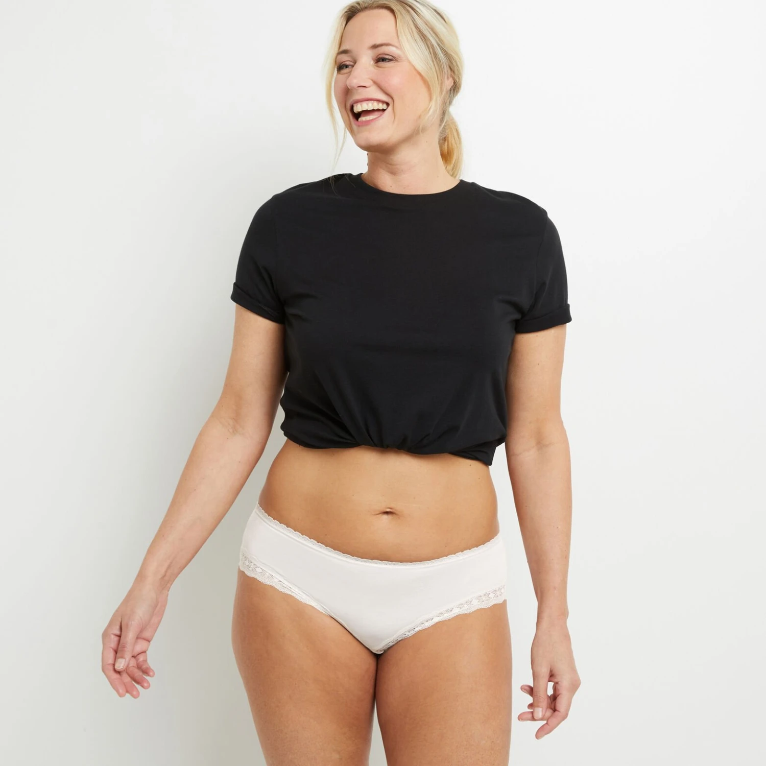 SHORTY VISCOSE ECOVERO ECRU 6 SHORTY VISCOSE ECOVERO ECRU – Image 4