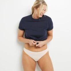 TANGA VISCOSE ECOVERO POUDRE -sous-vêtement boutique 20027302 D