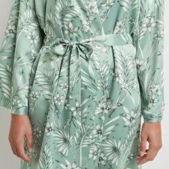 DESHABILLE SATIN IMPRIMEE Vert Clair -sous-vêtement boutique 20028800 Z