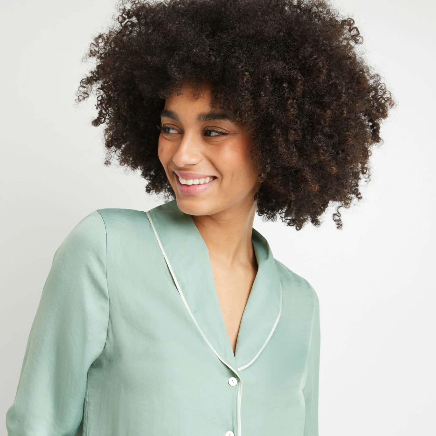 CHEMISE MANCHES LONGUES Vert Clair 4 CHEMISE MANCHES LONGUES Vert Clair – Image 2