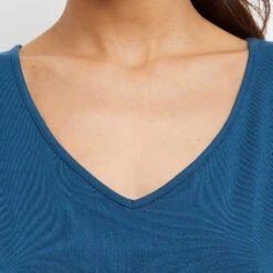 T-SHIRT MANCHES COURTES PETROLE -sous-vêtement boutique 20029800 Z