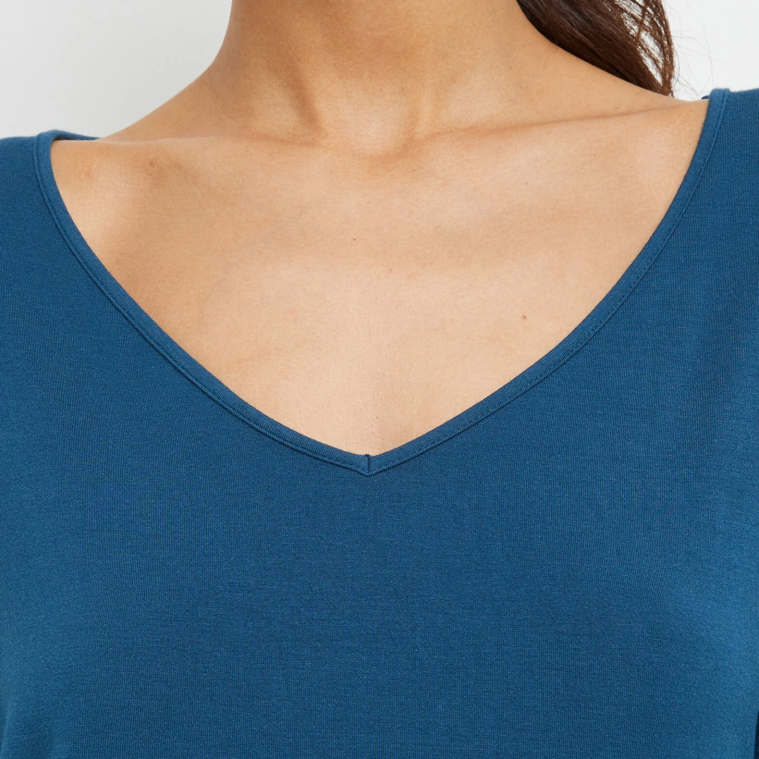 T-SHIRT MANCHES LONGUES PETROLE 5 T-SHIRT MANCHES LONGUES PETROLE – Image 3