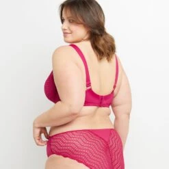 SOUTIEN-GORGE GRANDS BONNETS FUCHSIA -sous-vêtement boutique 20031400 D
