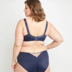 Blanche SOUTIEN-GORGE GRANDS BONNETS MULTICO BLEU 9 Blanche SOUTIEN-GORGE GRANDS BONNETS MULTICO BLEU -sous-vêtement boutique 20032000 D gt