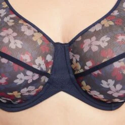 Blanche SOUTIEN-GORGE GRANDS BONNETS MULTICO BLEU 8 Blanche SOUTIEN-GORGE GRANDS BONNETS MULTICO BLEU -sous-vêtement boutique 20032000 Z gt