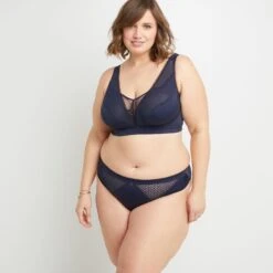 CULOTTE MICROFIBRE MARINE -sous-vêtement boutique 20033200 D