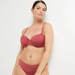 MAILLOT DE BAIN COQUE MICROFIBRE BORDEAUX -sous-vêtement boutique 20035800 C