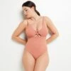 MAILLOT DE BAIN 1 PIECE MICROFIBRE ROSE -sous-vêtement boutique 20038900 F