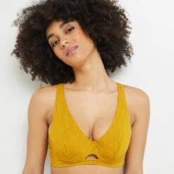 MAILLOT DE BAIN EMBOITANT FOULARD JAUNE 7 MAILLOT DE BAIN EMBOITANT FOULARD JAUNE -sous-vêtement boutique 20040300 M