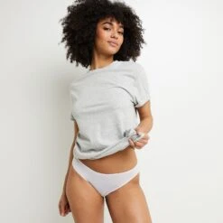 CULOTTE MICROFIBRE DENTELLE BLANC 9 CULOTTE MICROFIBRE DENTELLE BLANC -sous-vêtement boutique 20042100 D