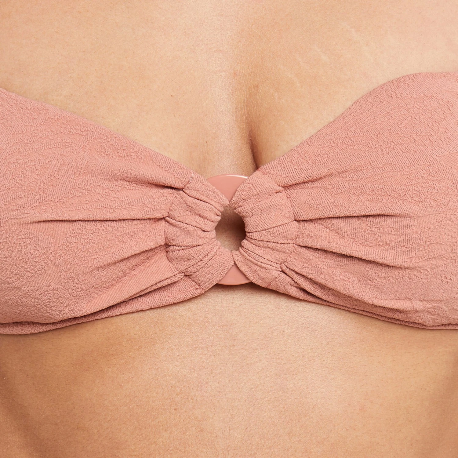 MAILLOT DE BAIN BANDEAU MICROFIBRE ROSE 5 MAILLOT DE BAIN BANDEAU MICROFIBRE ROSE – Image 3