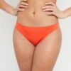 Lisa MAILLOT DE BAIN SLIP MIDI ORANGE -sous-vêtement boutique 20045402 F