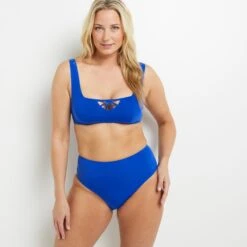 Lisa MAILLOT DE BAIN CULOTTE HAUTE BLEU ROI -sous-vêtement boutique 20045800 C
