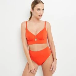 Lisa MAILLOT DE BAIN CULOTTE HAUTE ORANGE 8 Lisa MAILLOT DE BAIN CULOTTE HAUTE ORANGE -sous-vêtement boutique 20045802 D
