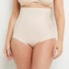 CULOTTE TRES HAUTE MICROFIBRE NATUREL -sous-vêtement boutique 20046100 F