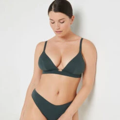 Lisa MAILLOT DE BAIN TRIANGLE VERT FONCE -sous-vêtement boutique 20047601 C