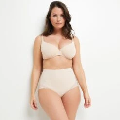 CULOTTE HAUTE MICROFIBRE NATUREL -sous-vêtement boutique 20048100 D