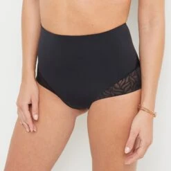 CULOTTE HAUTE MICROFIBRE NOIR