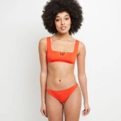 Lisa MAILLOT DE BAIN SLIP BRESILIEN ORANGE -sous-vêtement boutique 20049501 D