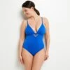 Lisa MAILLOT DE BAIN 1 PIECE TRIANGLE BLEU ROI -sous-vêtement boutique 20049700 F