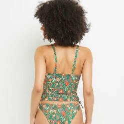 MAILLOT DE BAIN TANKINI VERT -sous-vêtement boutique 20050300 D