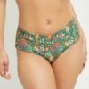 MAILLOT DE BAIN CULOTTE HAUTE VERT -sous-vêtement boutique 20053900 F