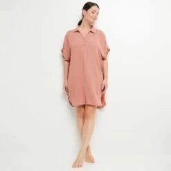 TUNIQUE BEACHWEAR ROSE -sous-vêtement boutique 20056202 C