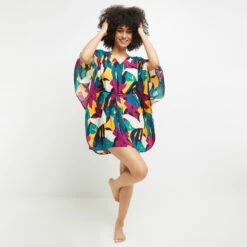 TUNIQUE BEACHWEAR MULTICO ROSE