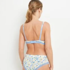 SOUTIEN-GORGE EMBOITANT MULTICO BLANC -sous-vêtement boutique 20061100 D