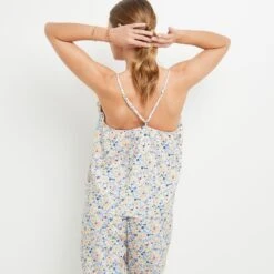 DEBARDEUR IMPRIME MULTICO BLEU -sous-vêtement boutique 20065100 D