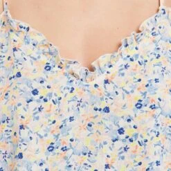 DEBARDEUR IMPRIME MULTICO BLEU -sous-vêtement boutique 20065100 Z