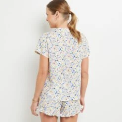 CHEMISE IMPRIME MULTICO BLEU -sous-vêtement boutique 20065500 D