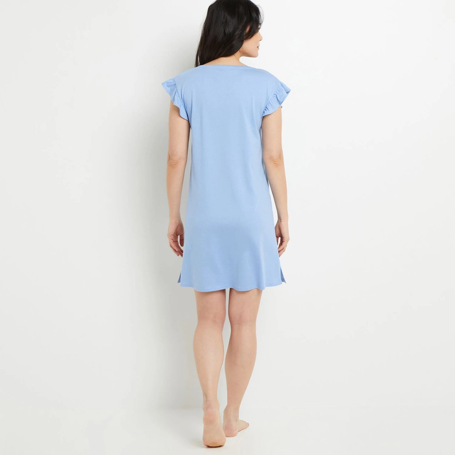 NUISETTE MANCHES COURTES COTON BLEU CLAIR 6 NUISETTE MANCHES COURTES COTON BLEU CLAIR – Image 4