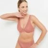 SOUTIEN-GORGE AMPLIFORME FOULARD ROSE -sous-vêtement boutique 20067200 F