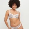 SOUTIEN-GORGE CORBEILLE IMPRIME MULTICO BLANC -sous-vêtement boutique 20068400 F