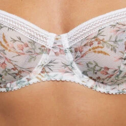 SOUTIEN-GORGE CORBEILLE IMPRIME MULTICO BLANC -sous-vêtement boutique 20068400 Z