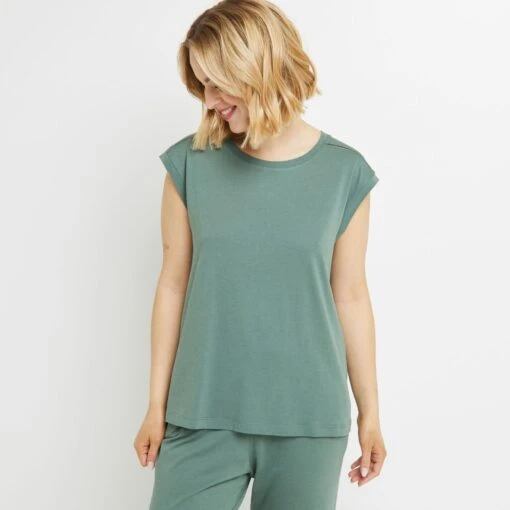 TEE SHIRT MANCHES COURTES COTON KAKI 8 TEE SHIRT MANCHES COURTES COTON KAKI -sous-vêtement boutique 20070501 F