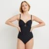 MAILLOT DE BAIN UNE PIECE EMBOITANT NOIR